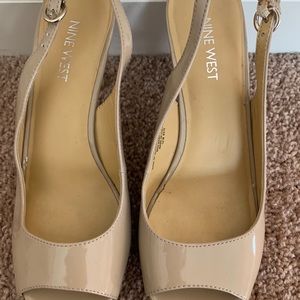 Nine West Slingback heel.